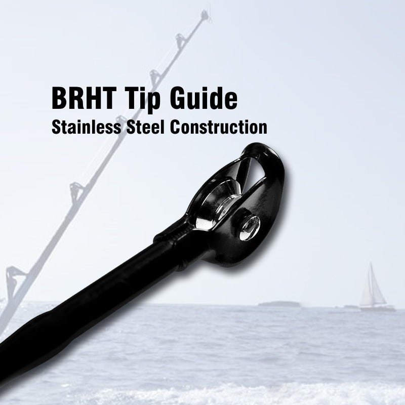 Fiblink 1-Piece Saltwater Offshore Trolling Rod Conventional Boat Rod Carbon Fishing Pole(6 Feet, 30-50 lb/50-80 lb/80-120 lb) (50-80 Pound) - Image 5